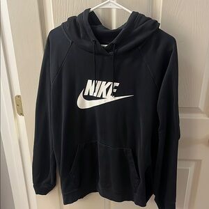 Nike Black Sweater Iconic Swoosh Design